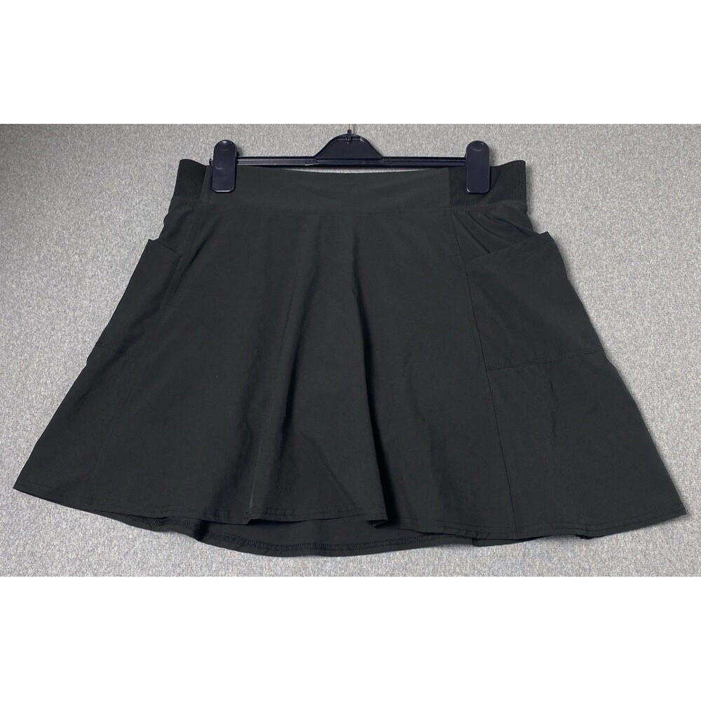 32 Degrees Cool Womens Black Skort Skirt Shorts Athletic Performance Size Large